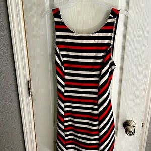 Striped mini dress.